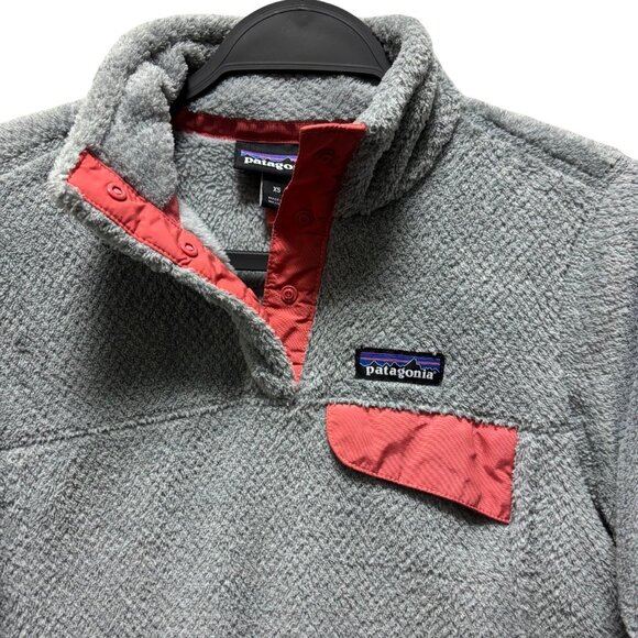 Patagonia Womens Re-Tool Snap-T Fleece Pullover Grey XS Polartec Tailored Fit - Picture 4 of 8